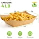 thumbnail image 2 of Bandejas desechables para alimentos ZORRITA, 4 libras, 100 paquetes de papel kraft, 2 of 7