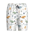thumbnail image 3 of Yiaed Sea Creatures for Men's Soft Sleep Pajama Short Lounging Pajama Shorts-Medium, 3 of 8