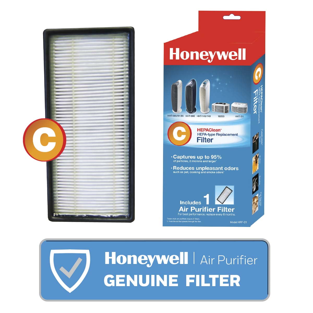 2PK HEPA Filter Fits Honeywell HHT-145 HHT-149 HPA-245 248 249 Series Type N 