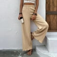 thumbnail image 6 of Pants for Women Workout Out Trousers Casual Loose Pants Color Wide Leg Pants Wide Leg Pants, 6 of 8