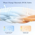 thumbnail image 3 of ALANDA Cooling Pillowcases, Upgraded PCM Constant Temperature Technology Q-Max>0.5 Ultra Cool Pillowcases with Zipper, Standard & Queen Size 2 Pack, 3 of 10