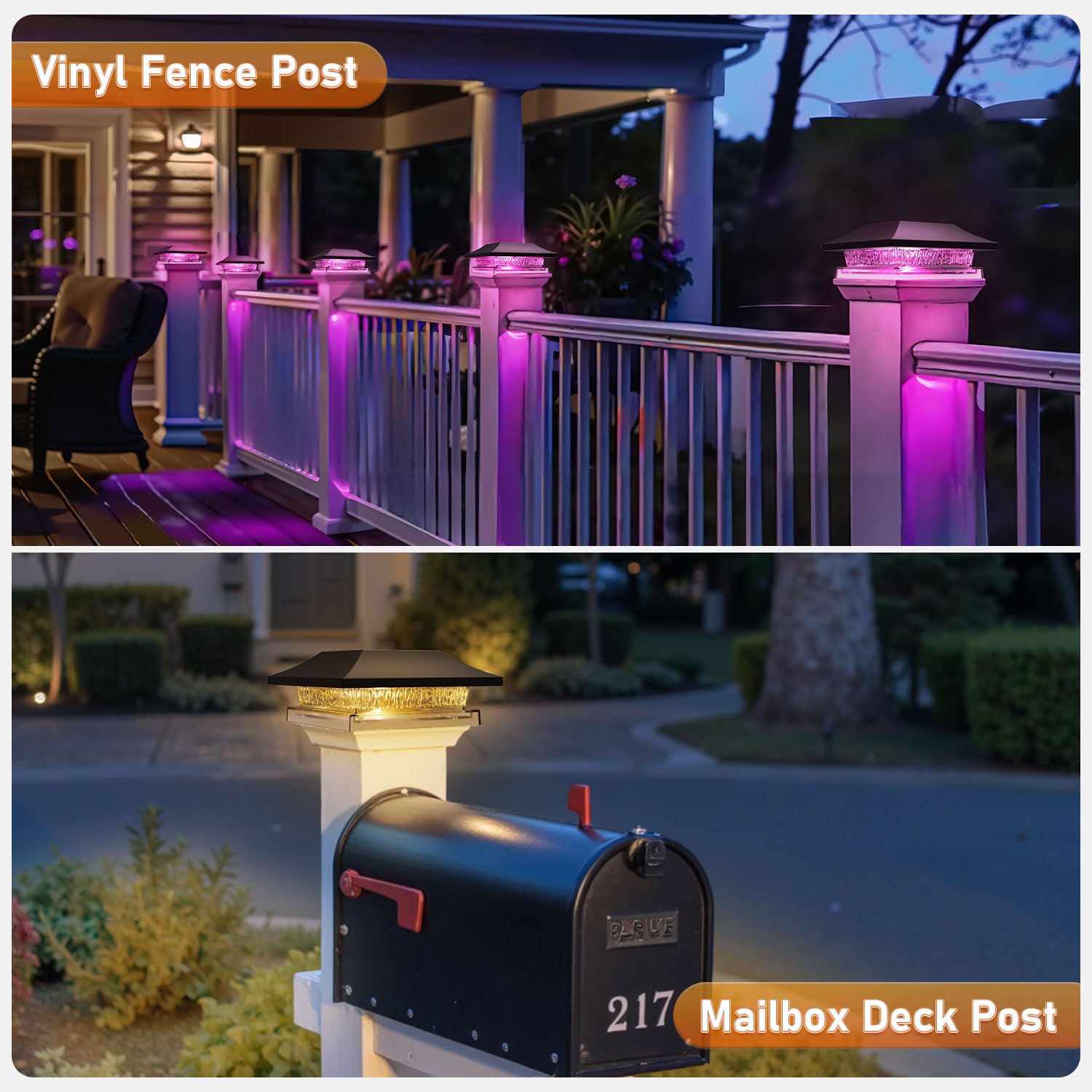 12 Pack Solar Post Cap Lights, Outdoor Fence Solar Powered Cap with 4 Lighting Modes Waterproof Light Decorative for Deck Patio or Garden Decor, Fits 4x4 Wood Vinyl Posts