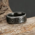 thumbnail image 3 of 1pc Norse Viking Amulet Rune Ring for Men - Fashionable and Protective Jewelry, 3 of 4