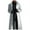 Silver, variant on QHFBli Mens Trench Coat Men Gothic Halloween War Robe Solid Color Cardigan Button Leather Long Windbreaker European And Stereoscopic