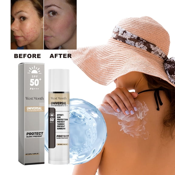 West Month Universal Tinted Moisturizer, Moisturizing And Repairing Skin And Face Uv Protection Cream