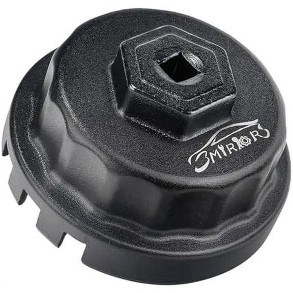 Oil Filter Wrench Oil Filter Removal Tool Compatible with Toyota Lexus Scion RAV4 Camry Tundra Highlander Sienna Prius 2.5-5.7L Engine with 64mm Cartridge Style Oil Filter System