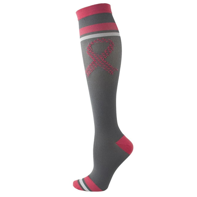 Dvkptbk Compression Bas pour Femmes et Hommes Personnes Sports de Plein Air Bas de Protection Élastiques pour les Jambes et Bas de Pressionks Chaussettes Hautes Roses - Soldes d'Été Liquidation