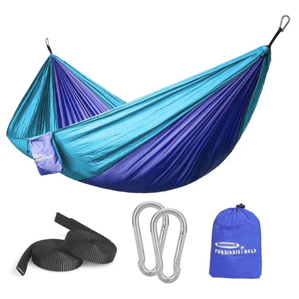 Purple & Blue Forbidden Road Hammock Single Double Camping Portable Parachute 