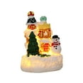 thumbnail image 4 of yotijay Christmas Figurine Village House Statue Collection Crafts Artwork Decoration for Snowman, 4 of 9