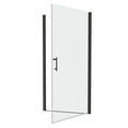 thumbnail image 3 of 1 3/8" adjustment,universal pivot shower door, open outside, with 1/4" tempered glass and Matted black finish 2872, 3 of 8