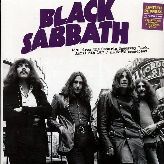 Black Sabbath - Live From The Ontario Speedway Park 4/6/74 KLOS-FM - LP Purple