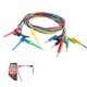 thumbnail image 4 of Cables De Gancho De Prueba, Conector De Abrazadera De 4Mm, Pinzas De Cocodrilo, Cable De Prueba Flexible Para Multímetro, Mantenimiento De Dispositivos Eléctricos 1 Juego Inevent TO002507-00, 4 of 6