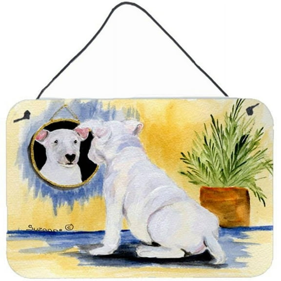 Bull Terrier Indoor Aluminium Metal Wall Or Door Hanging Prints