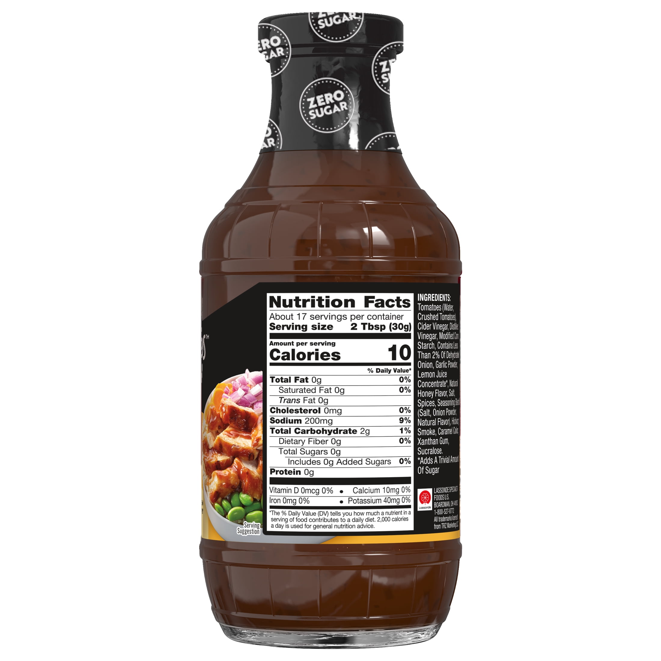 G Hughes Zero Sugar Honey BBQ Sauce, 18 oz