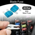 thumbnail image 2 of Fusible Maxi de 60A de Unique Bargains, fusibles de estilo cuchilla de reemplazo para automóviles, barcos, camiones, SUV, RV, motocicletas, 25 piezas, 2 of 7