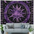 thumbnail image 4 of Shiartex  Burning Sun Tapestry Tie Dye Celestial Poster Aesthetic Bedroom Tapestrys Moon Star Tarot Wall Hanging Boho Hippie Dorm Decor Beach Coverlet Curtain Blanket 40x30inch, 4 of 6