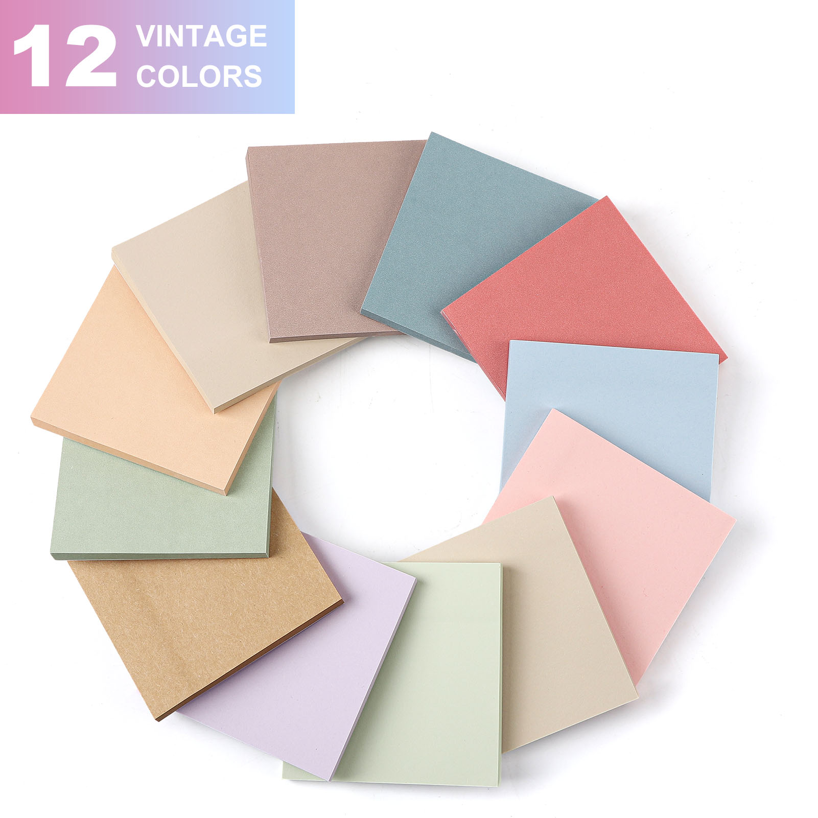 Sixwipe Sticky Notes Bulk, 3" x 3", 24 Pads, 1,200 Sheets photo 5