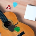 thumbnail image 2 of 1 juego de estuche para púas de guitarra, estuche para transportar púas, bolsa de almacenamiento para guitarra con púas de guitarra., 2 of 7
