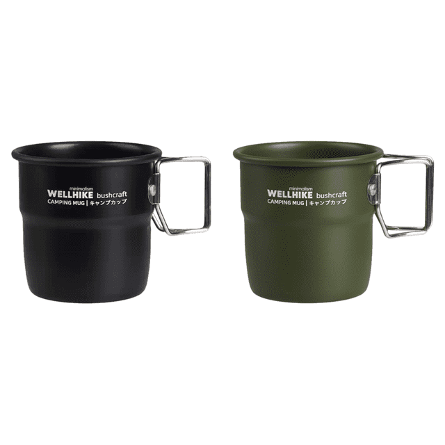 Camping Aleación Aluminio 300 Ml Con Asa Plegable para Mochileros ()