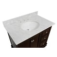 thumbnail image 6 of Bella 36" Bathroom Vanity with Chocolate Cabinet and Carrara Marble Top, 6 of 6