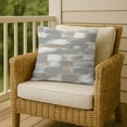 thumbnail image 6 of Creative Products Gray Brushstroke Pattern 18x18 Indoor / Outdoor Pillow, 6 of 9