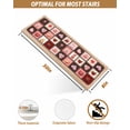thumbnail image 4 of Valentine's Day Stair Treads for Wooden Steps Indoor Runner Rug Carpet, Love Heart Chocolate Rose Plaid 4 Pieces Peel and Stick Staircase Step Treads Covers Washable Throw Door Mats, 30"x8", 4 of 6