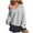 Gray, variant on Vedolay Cute Tops for Women Crop Tops Casual Long Sleeve Knit Cropped Sweatshirts Pullover Sweater,Gray M