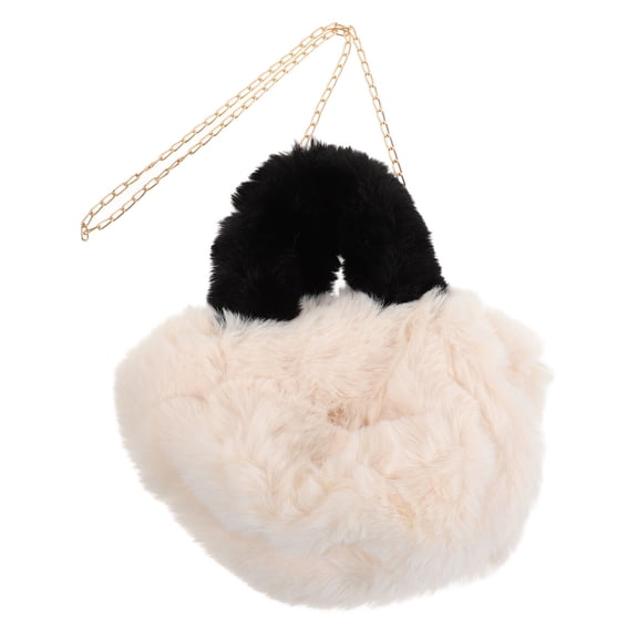 BESTYASH Stylish Plush Crossbody Handbag Lightweight Shoulder Bag in Assorted Colors for Everyday Use
