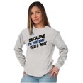 thumbnail image 3 of Because Im EMT Thats Why Medical Tech Plus Size Long Sleeve Graphic Tee Shirt Brisco Brands 3X, 3 of 5