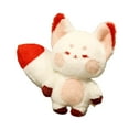 thumbnail image 2 of Preciosos zorros de peluche, zorros de peluche, juguete coleccionable para decoración del hogar, recuerdos de fiesta. cola pequeña roja blanca, 2 of 9