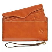 Patricia Nash Women's Valentia Smooth Leather Wallet Brown Size Regular