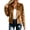 #31Coffee, variant on Byworldtasic Faux Suede Cropped Jacket for Women Distressed Jean Jackets Button Up Vintage Jacket Pockets
