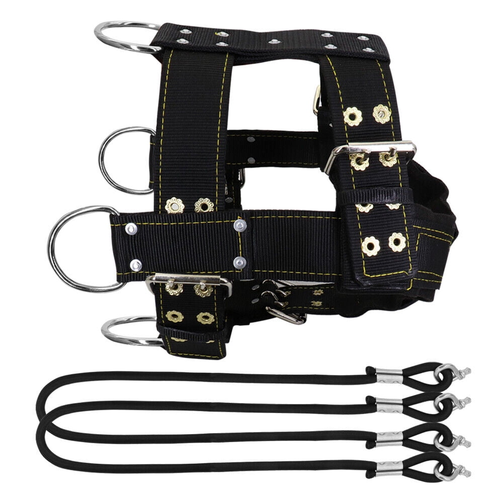 Pet Artist Heavy Duty Dog Weight Pulling Harness Adjustable Medium Large Vest Pitbull Black