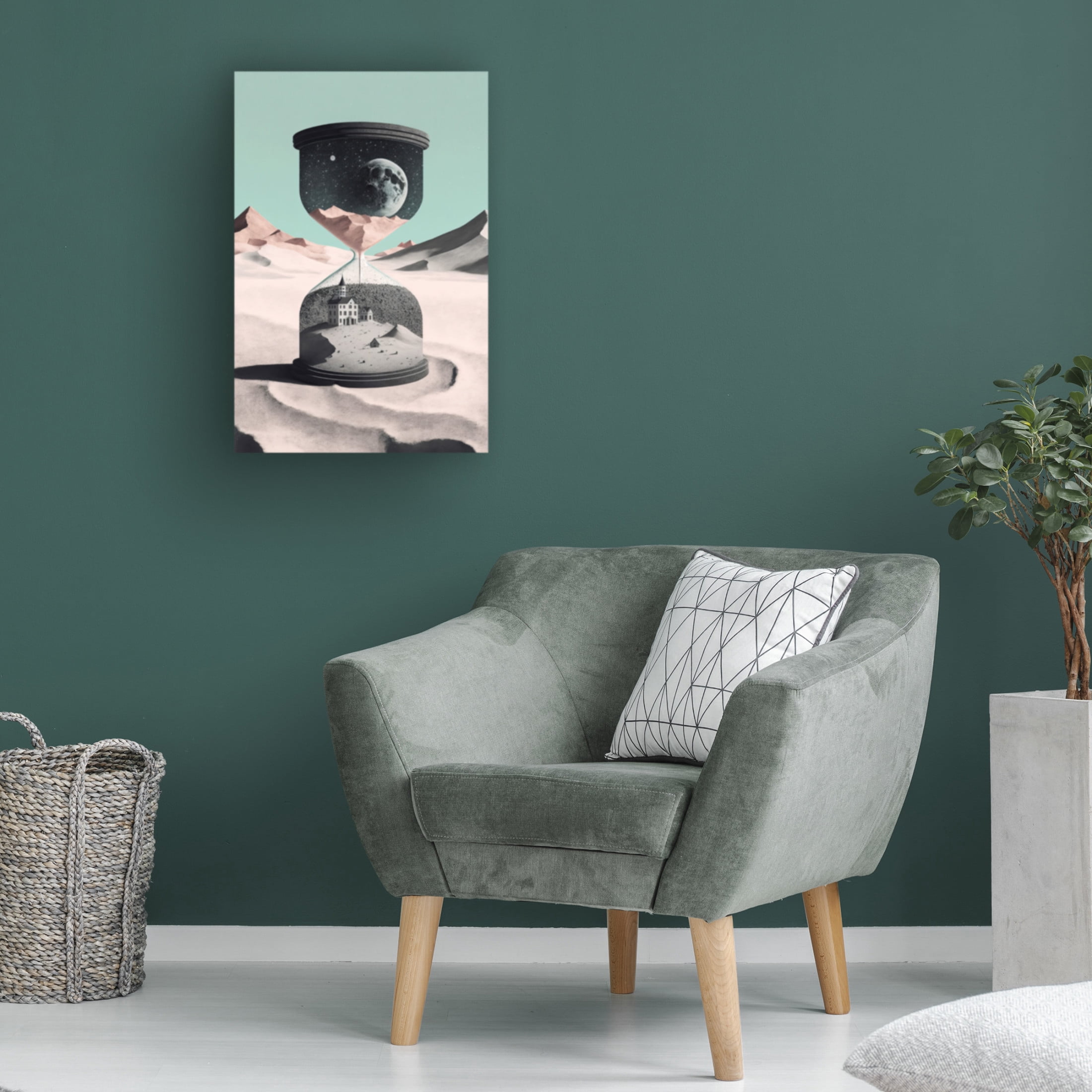 Canvas Wall Art - Treechild 'Time Goes By' Wall Art for Living Room, Bedroom, or Office D?cor by Trademark Fine Art - 30 x 47 Inches