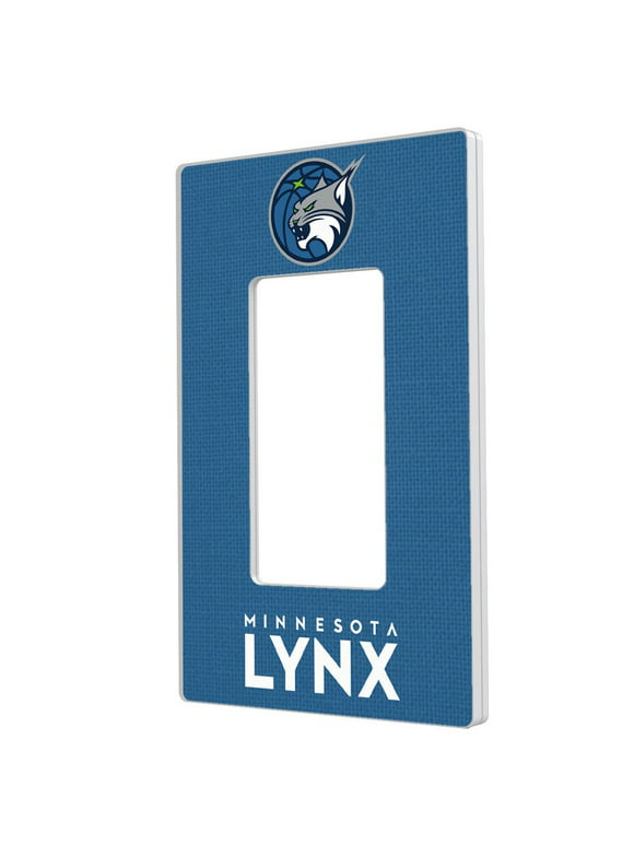Minnesota Lynx Solid Design Single Rocker Light Switch Plate
