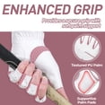 thumbnail image 4 of HANDLANDY Womens Golf Glove Fingerless Left Hand 1 Pack, Breathable Ladies Summer Golf Glove with Non-Slip Grip for Women Golfers, 4 of 7