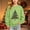 Green, variant on Girls Christmas Sweatshirts Long Sleeve Pullover Crew Neck Fleece Warm Kids Festival Tops White 15-16 Years