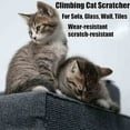 thumbnail image 4 of Guanhe Cat Scratch Mat, 12x39.4inch Self-Adhesive Replacement Easy Use for Cat Trees, Cat Wall Furniture, Scratching Posts, and Couch Protection,Beige, 4 of 5