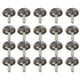 thumbnail image 4 of Remaches decorativos en forma de hongo, 20 piezas, 22 mm de diámetro, accesorios de hardware de bricolaje de aleación de zinc, color pistola, 4 of 8