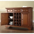 thumbnail image 2 of Crosley LaFayette 3 Drawer Wine Rack Buffet in Cherry, 2 of 6