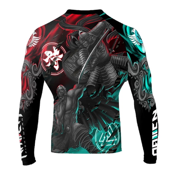 Men's East Meets West MMA Rash Guard Black 3X-Large