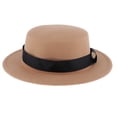 thumbnail image 4 of Sombrero Fedora Sunnimix para hombres Sombrero de jazz plano, 4 of 8
