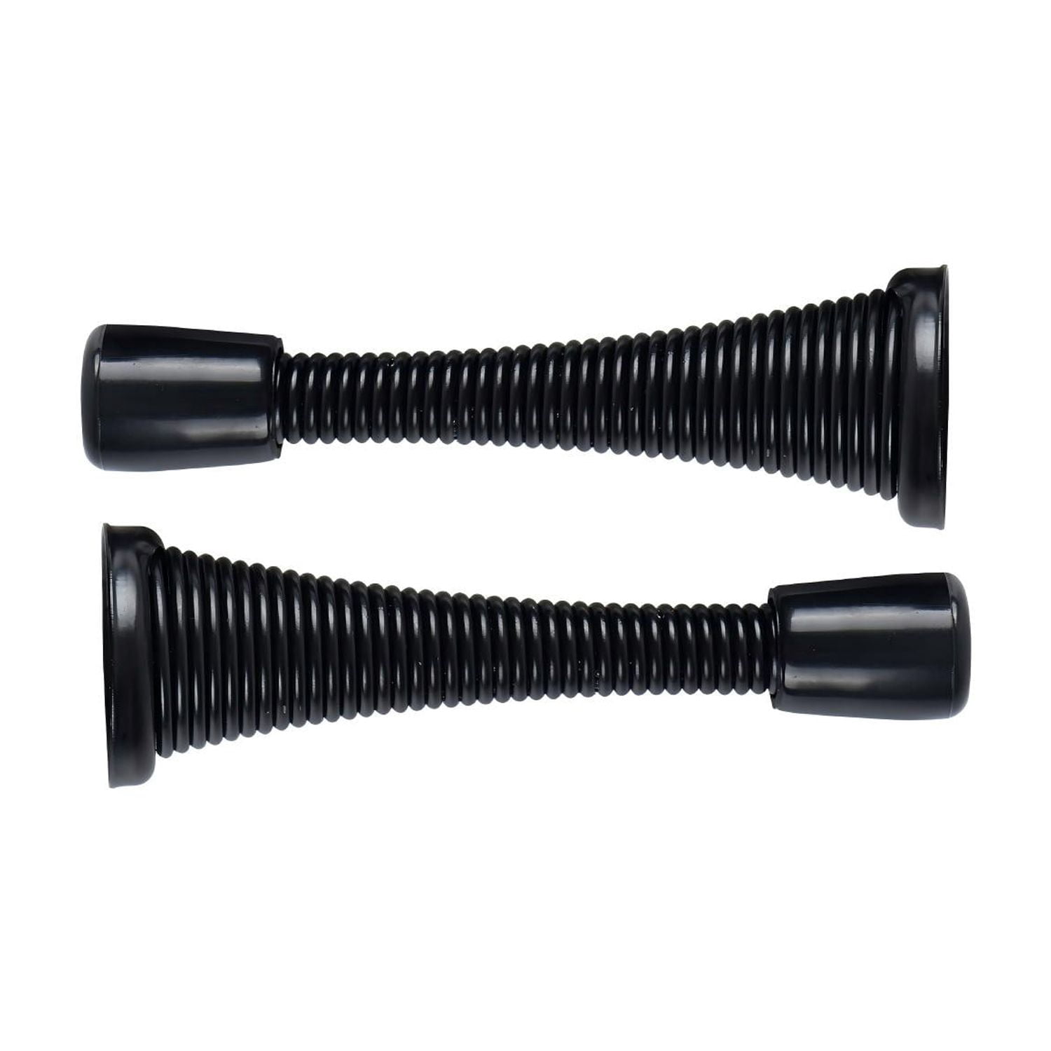 Hyper Tough Steel Spring Doorstop, Black Finish, 2 pack
