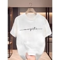 thumbnail image 1 of Simple Graphic Short-Sleeve T-Shirt for Boys' Casual Outdoor Wear, 1 of 6