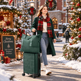 thumbnail image 2 of Zimtown Carry-on Luggage Set 3 Piece Lightweight Suitcase Set with Duffel Bag, PP Hard Shell Suitcase 20" Luggage Sets Spinner Wheels, Green, 2 of 17