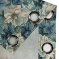 thumbnail image 4 of Ambesonne Botanical Garden Grommet Curtain, Cold Tones Floral, 50"x96", Slate Blue and Dark Teal, 4 of 5