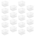 thumbnail image 2 of Sterilite Storage Crate, Stackable Plastic Bin Open Basket with Handles, 18 Pack, 2 of 6