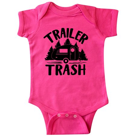 

Inktastic Trailer Trash- Camping Humor Gift Baby Boy or Baby Girl Bodysuit