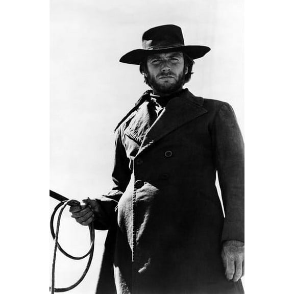 Clint Eastwood in High Plains Drifter 24x36 Poster holding rope