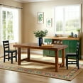thumbnail image 2 of Walker Edison Dark Oak Country Expandable Dining Table, 2 of 8